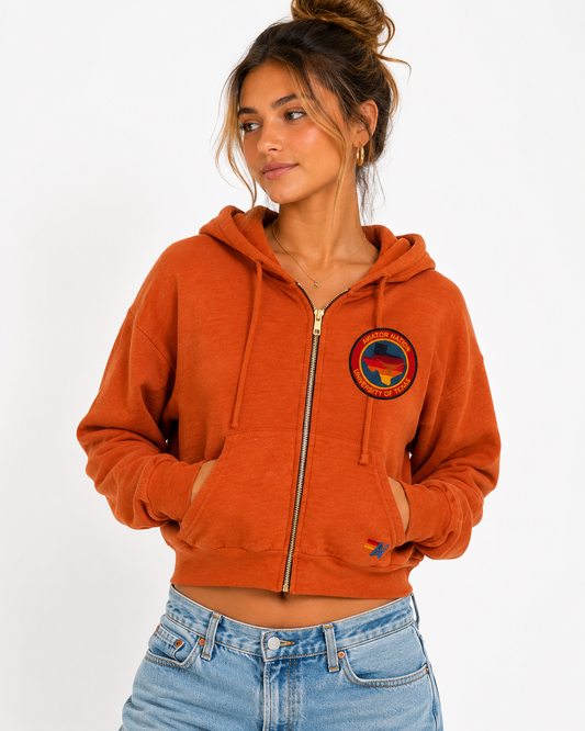 Aviator Nation University of Texas Zip Hoodie Orange