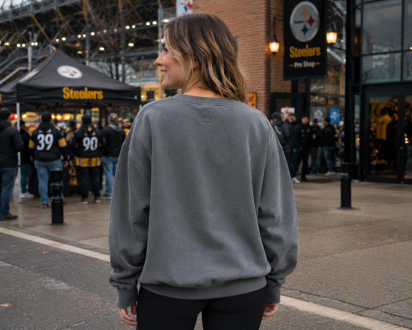 🏈⚫🟡 Pittsburgh Steelers – Sweat Vintage NFL Gameday Couture 🟡⚫🏈