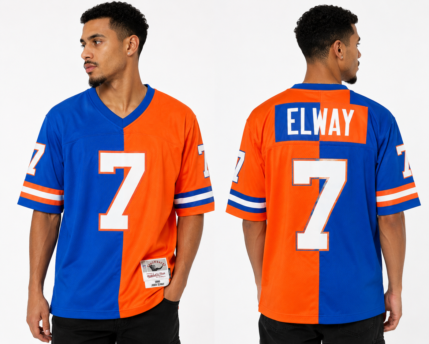 Mitchell & Ness John Elway Split Legacy Jersey Denver Broncos NFL Taille S