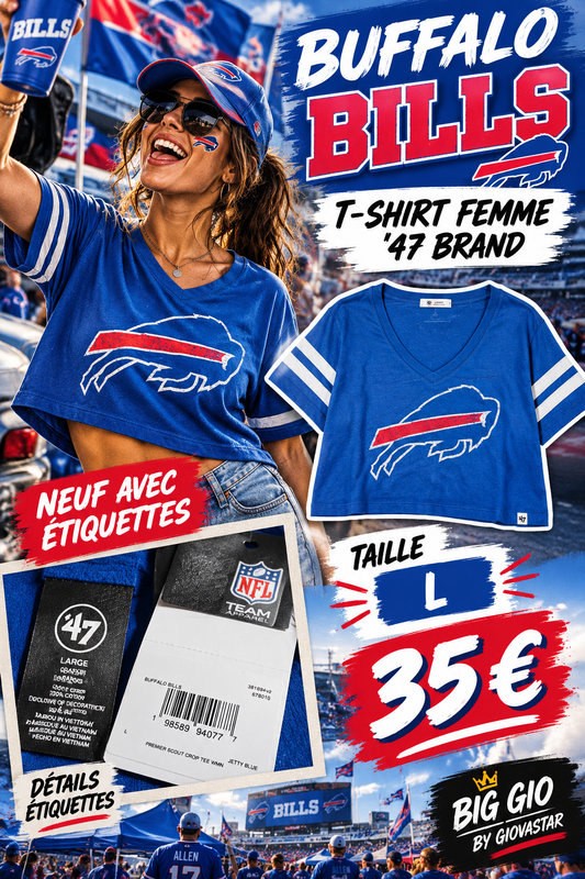 T-shirt Buffalo Bills 47 Brand femme L - visuel illustratif