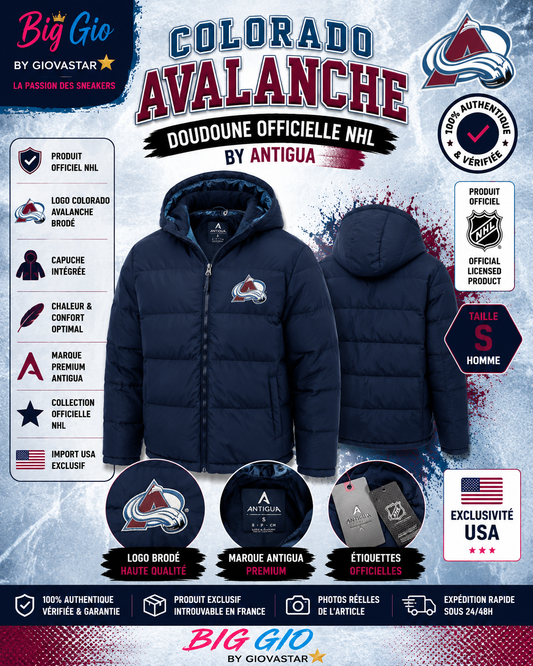 doudoune colorado avalanche nhl antigua bleu marine s