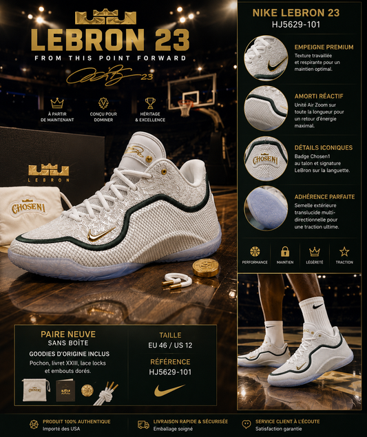 Nike LeBron XXIII From This Point Forward HJ5629-101 – Neuve – Goodies Forever King – EU 46