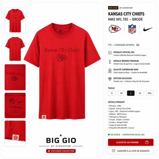 T-Shirt Kansas City Chiefs Nike NFL — The Nike Tee | Taille L