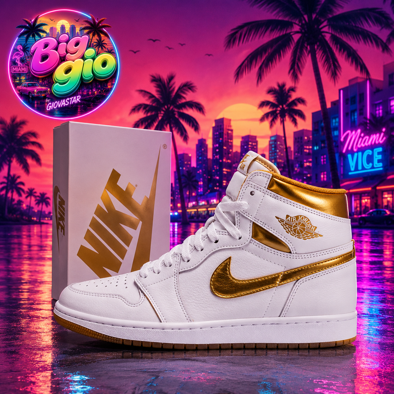 ✨ Air Jordan 1 High OG Metallic Gold 44.5 EU