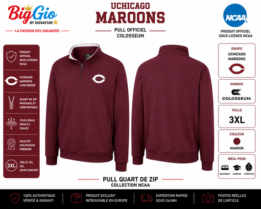 Pull quart de zip UChicago Maroons Colosseum 3XL NCAA