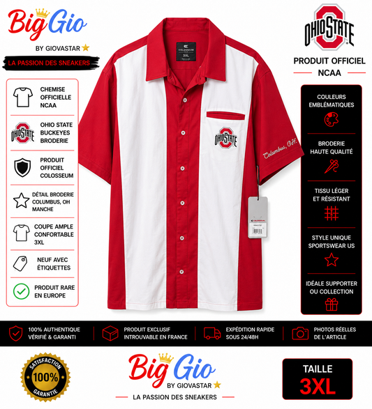 Ohio State Buckeyes Colosseum rouge blanc 3XL NCAA