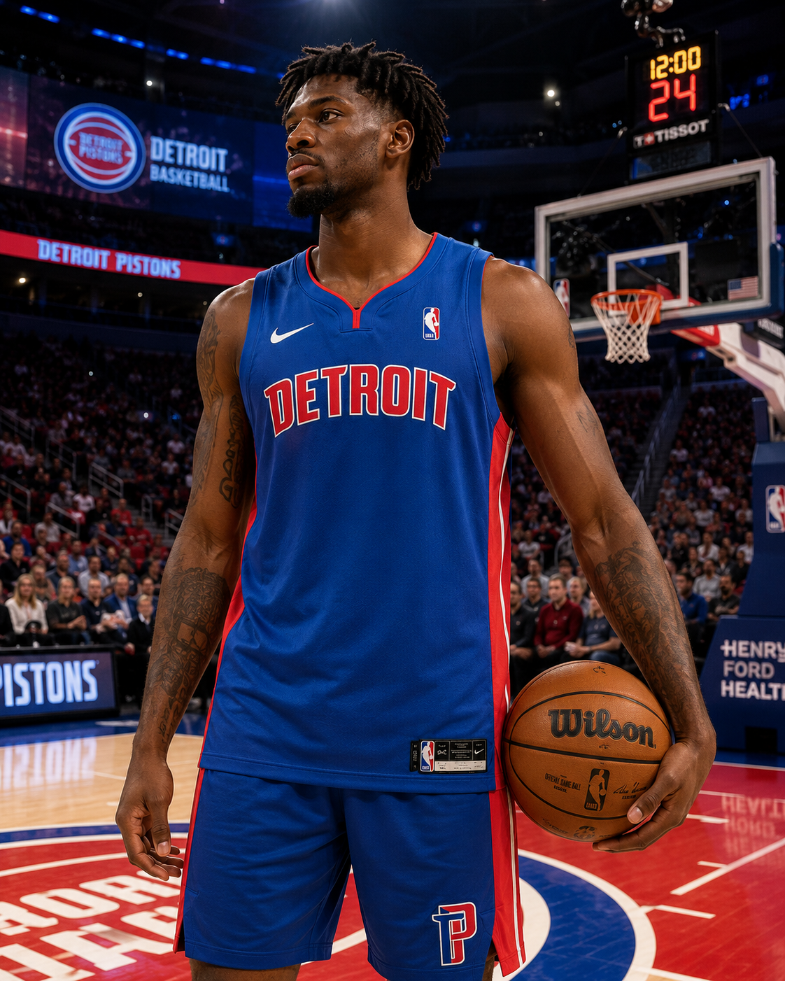 🏀 Maillot Officiel Nike NBA Detroit Pistons Dri-FIT Bleu Rouge XXL – NikeConnect – Import USA