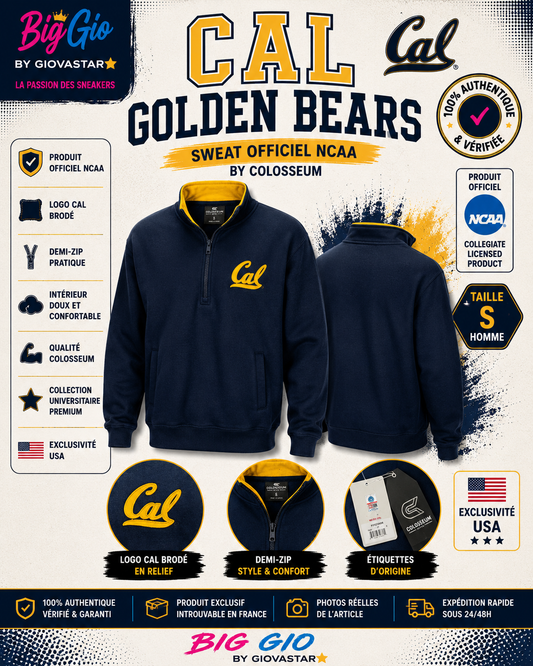 sweat cal golden bears ncaa colosseum demi zip taille s