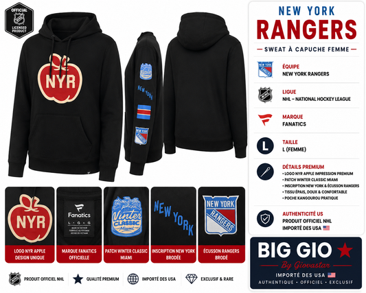 Fanatics New York Rangers NHL Winter Classic Miami Hoodie Femme L Officiel USA
