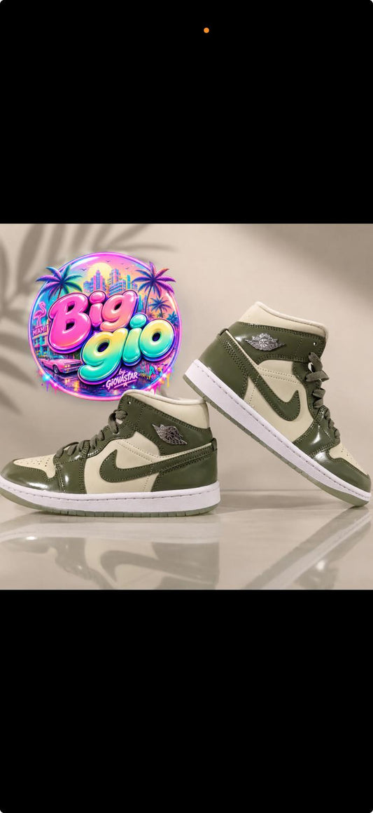 JORDAN 1 MID GLASS OIL VERT