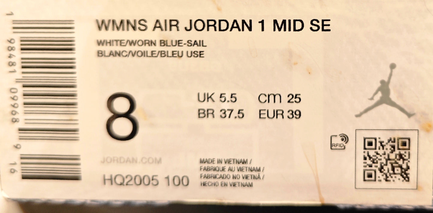 JORDAN 1 MID DENIM